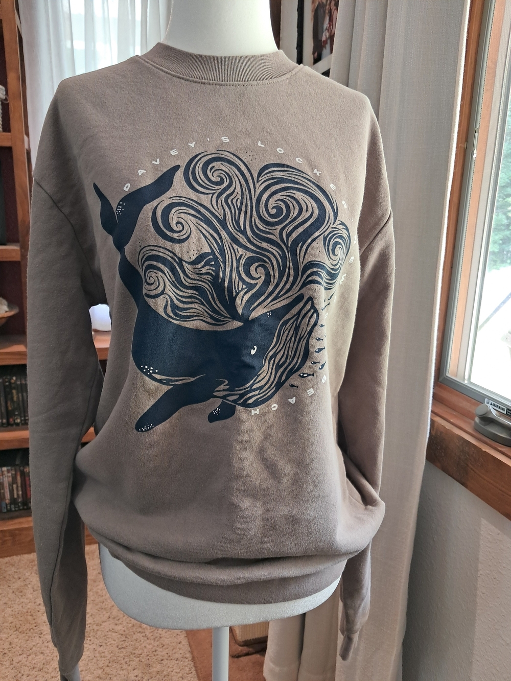 League Taupe Crewneck Sweatshirt - Davey's Locker Newport Beach California Med